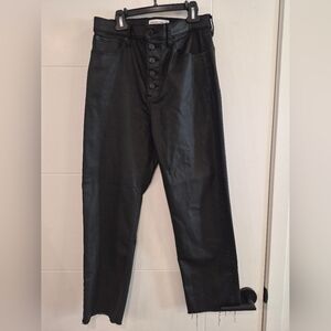 Abercrombie & Fitch Ankle straight Ultra high rise black pants